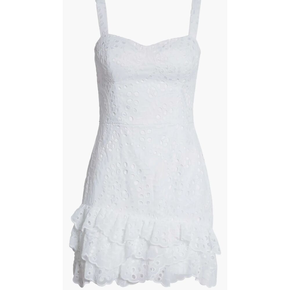Lily Pulitzer Rosalie Sleeveless Romper White Small Summer Eyelet Size 2